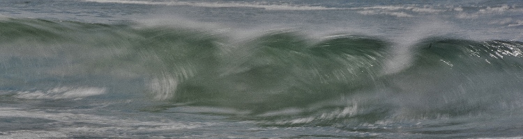 beach waves in slow motion